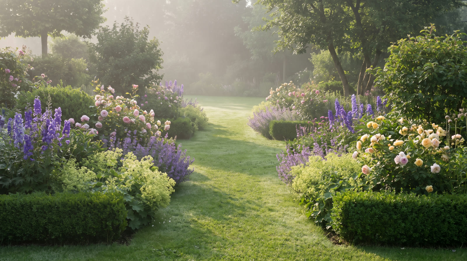 Staudengarten im englischen Stil — Beispiel-Visualisierung