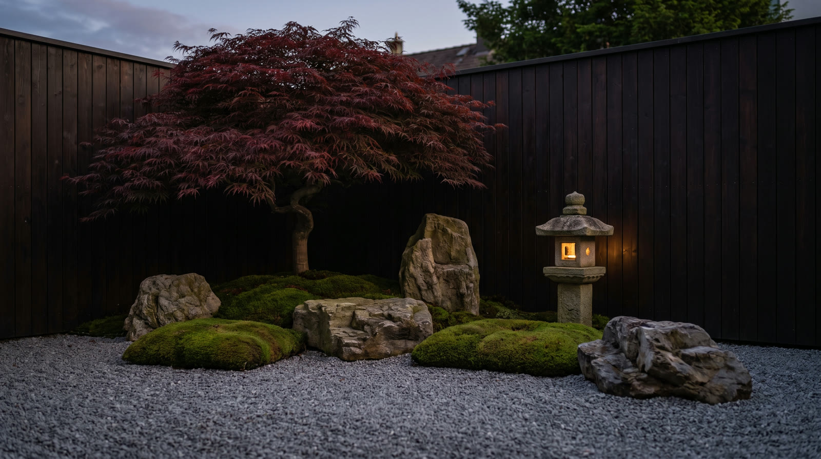 Gartenzimmer im japanischen Stil — Beispiel-Visualisierung