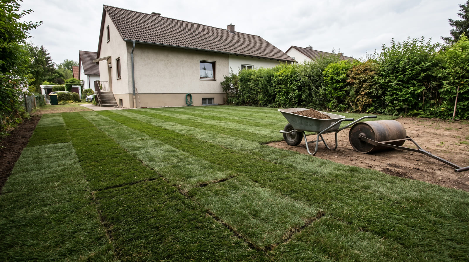 Vom Rohboden zum fertigen Garten — Beispiel-Visualisierung