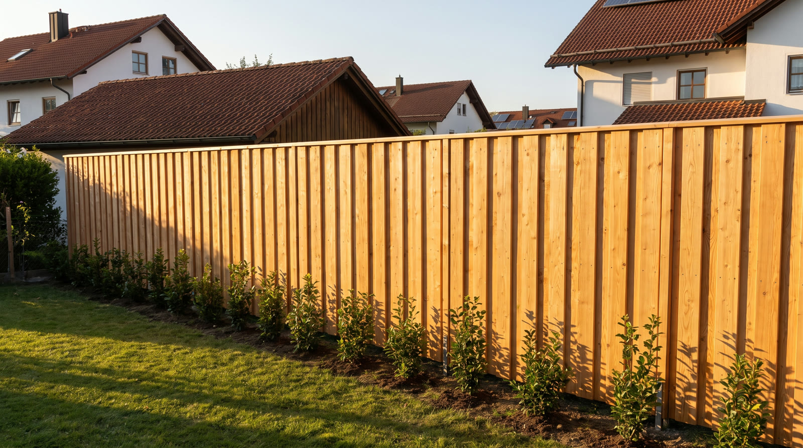 Sichtschutz aus Holz — Beispiel-Visualisierung
